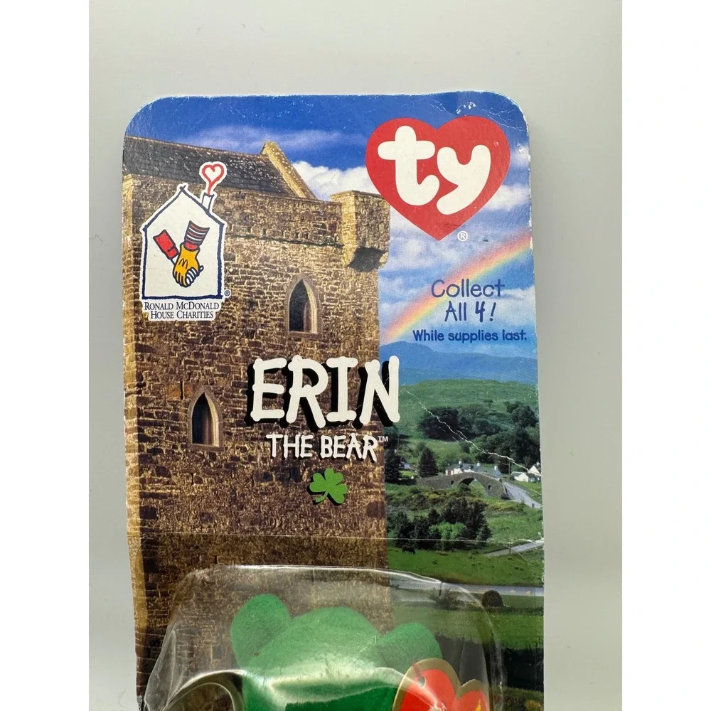 Ty Beanie Babies Erin The Bear‎ Ronald McDonald House Charities with two errors